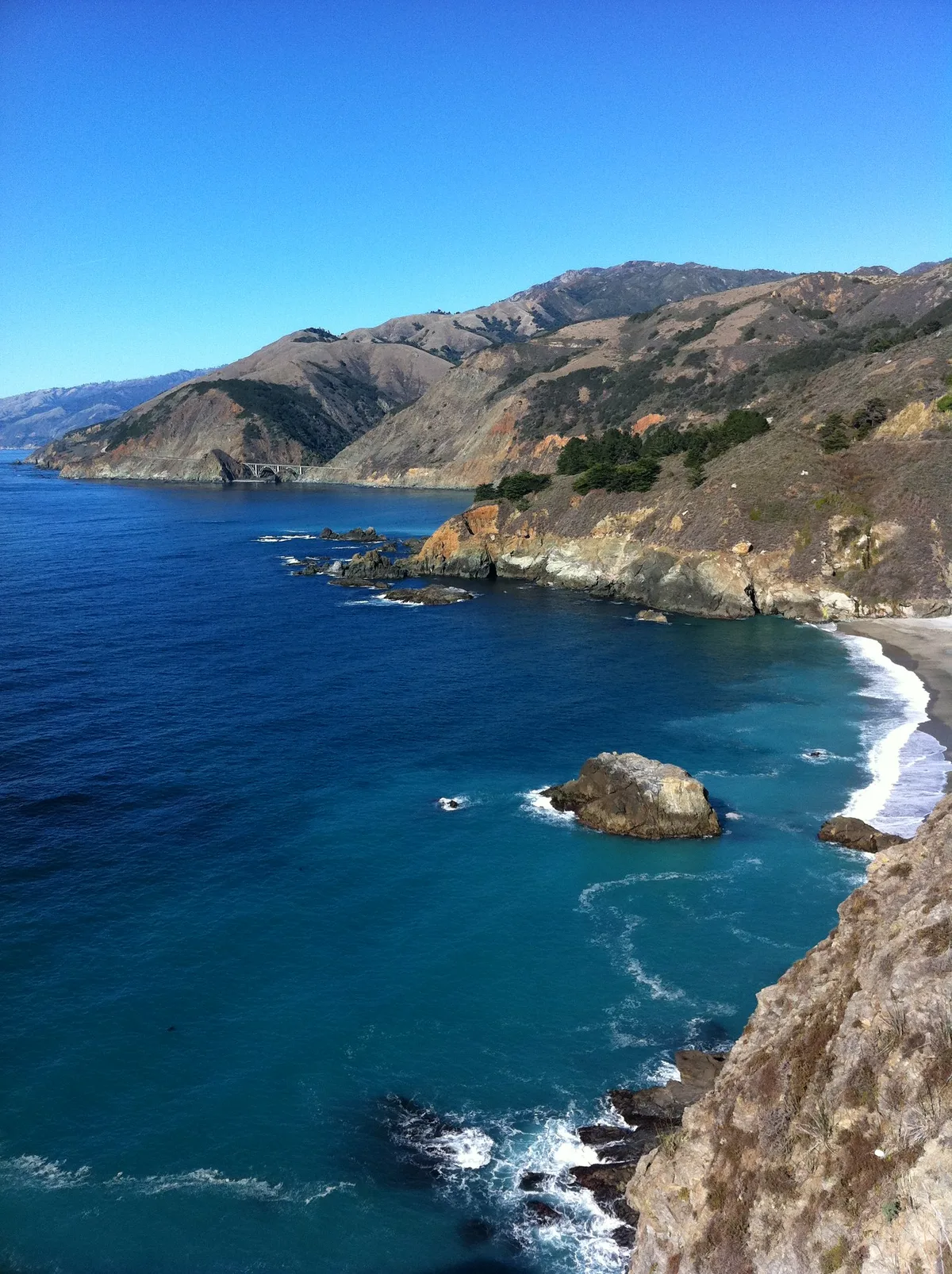 Spiaggia di Gamboa Point, Big Sur, California Coast, Stati Uniti — 4