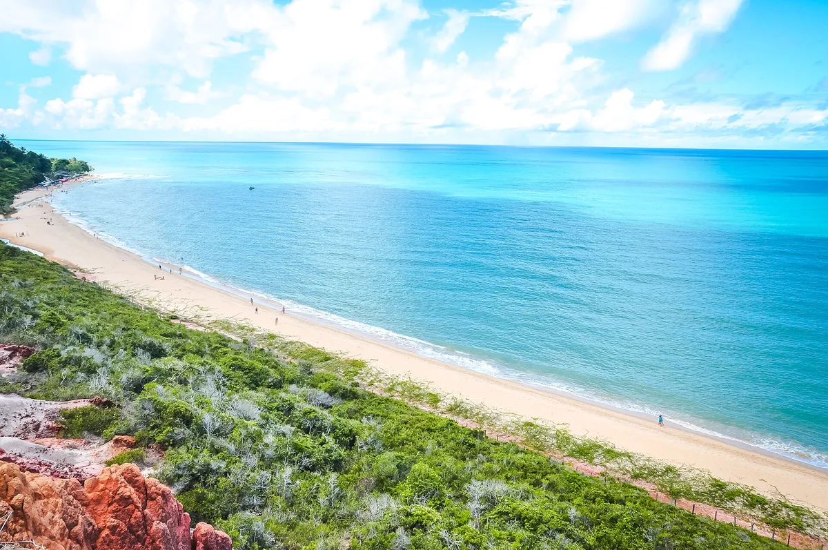 Spiaggia di Arraial d'Ajuda, Porto Seguro, Brazilian Atlantic, Brasile — 3
