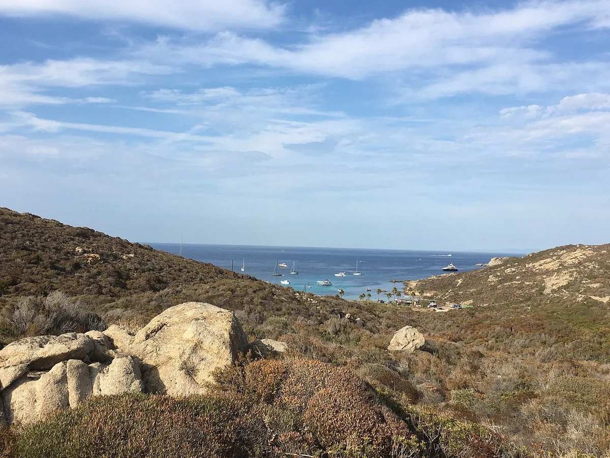 Playa de l'Alga, Calvi, Corsica, Francia