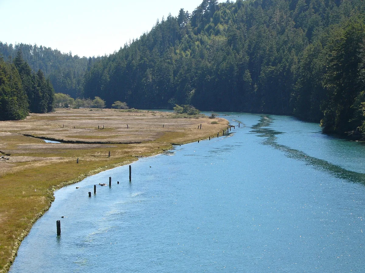 Big River Beach, Mendocino, California Coast, United States — 2
