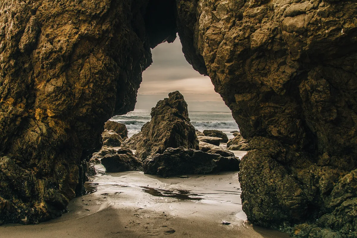 El Matador State Beach, Malibu, California Coast, United States — 2