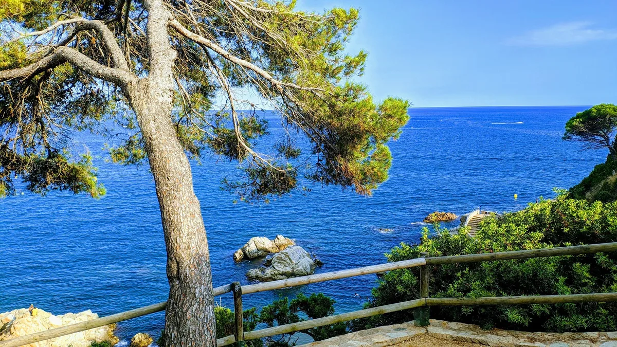 Cala Banys-Strand, Lloret de Mar, Catalonia, Spanien