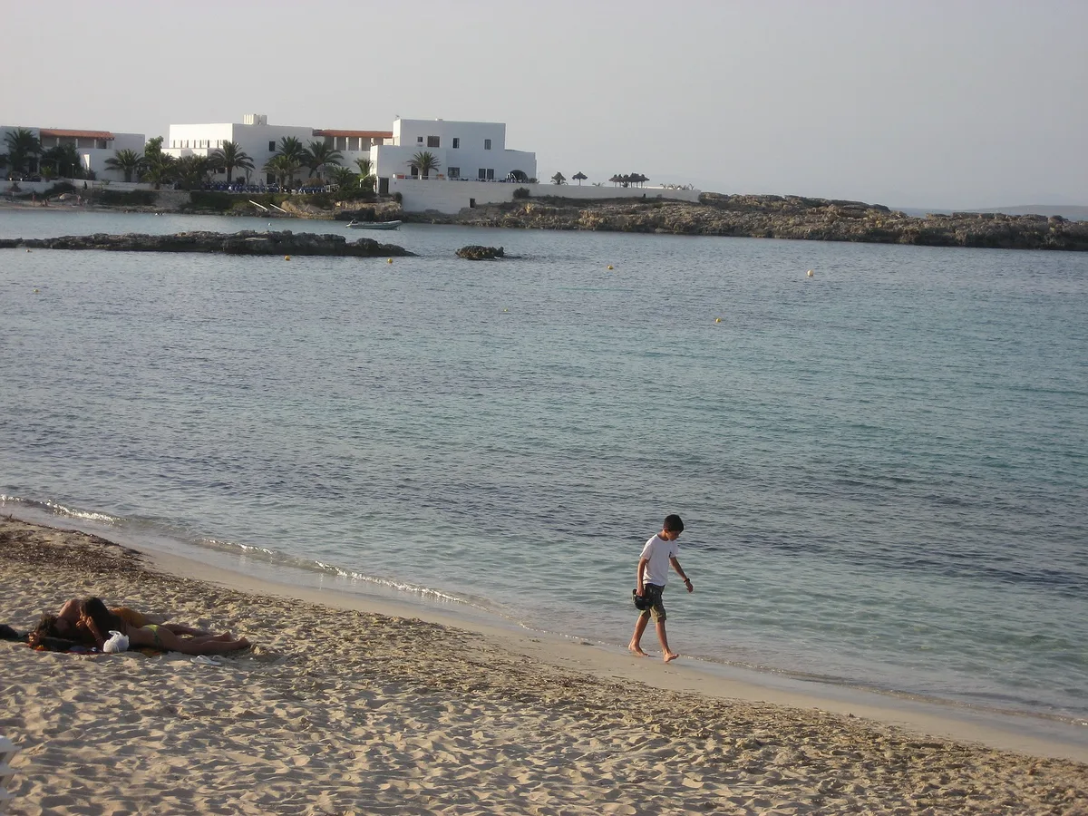 Es Pujols Beach, Sant Francesc de Formentera, Balearic Islands, Spain