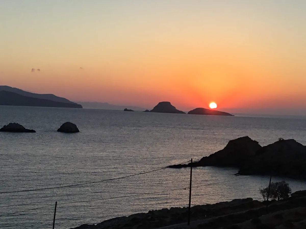 Vitsentzou-Strand, Ano Meria, Cyclades, Griechenland — 2
