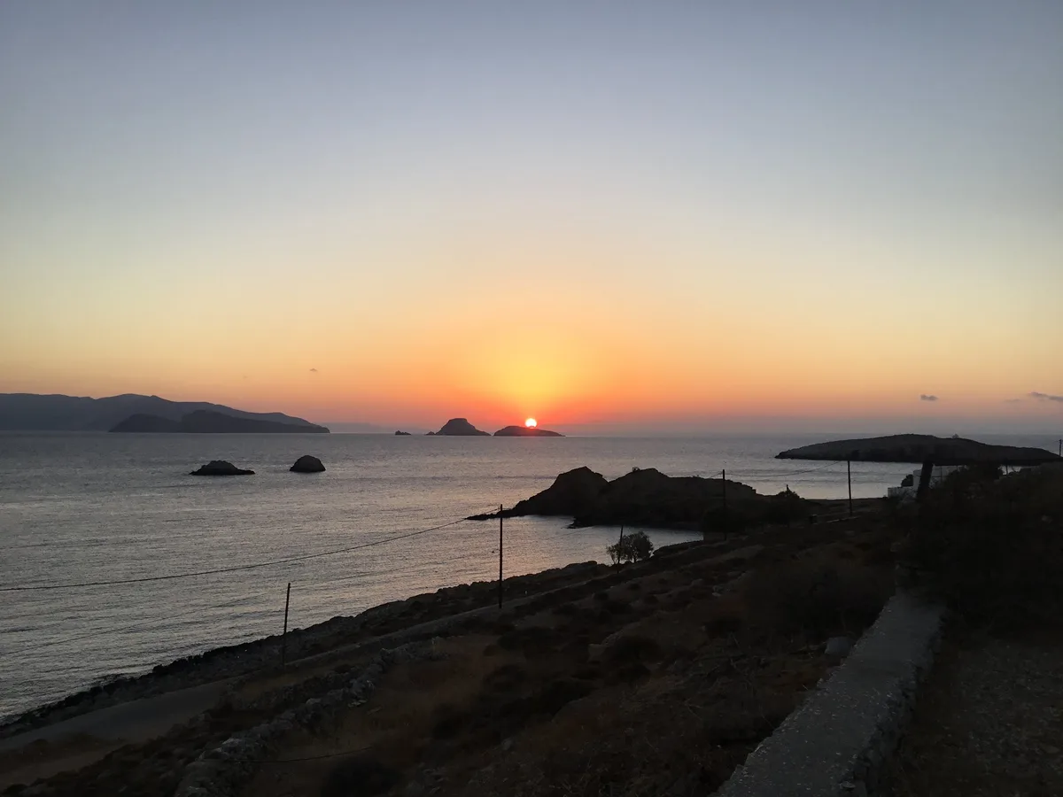 Vitsentzou-Strand, Ano Meria, Cyclades, Griechenland