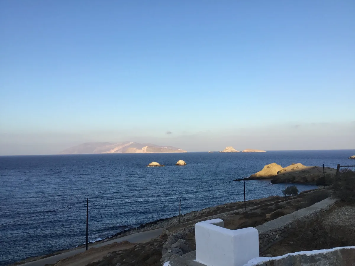 Vitsentzou-Strand, Ano Meria, Cyclades, Griechenland — 3