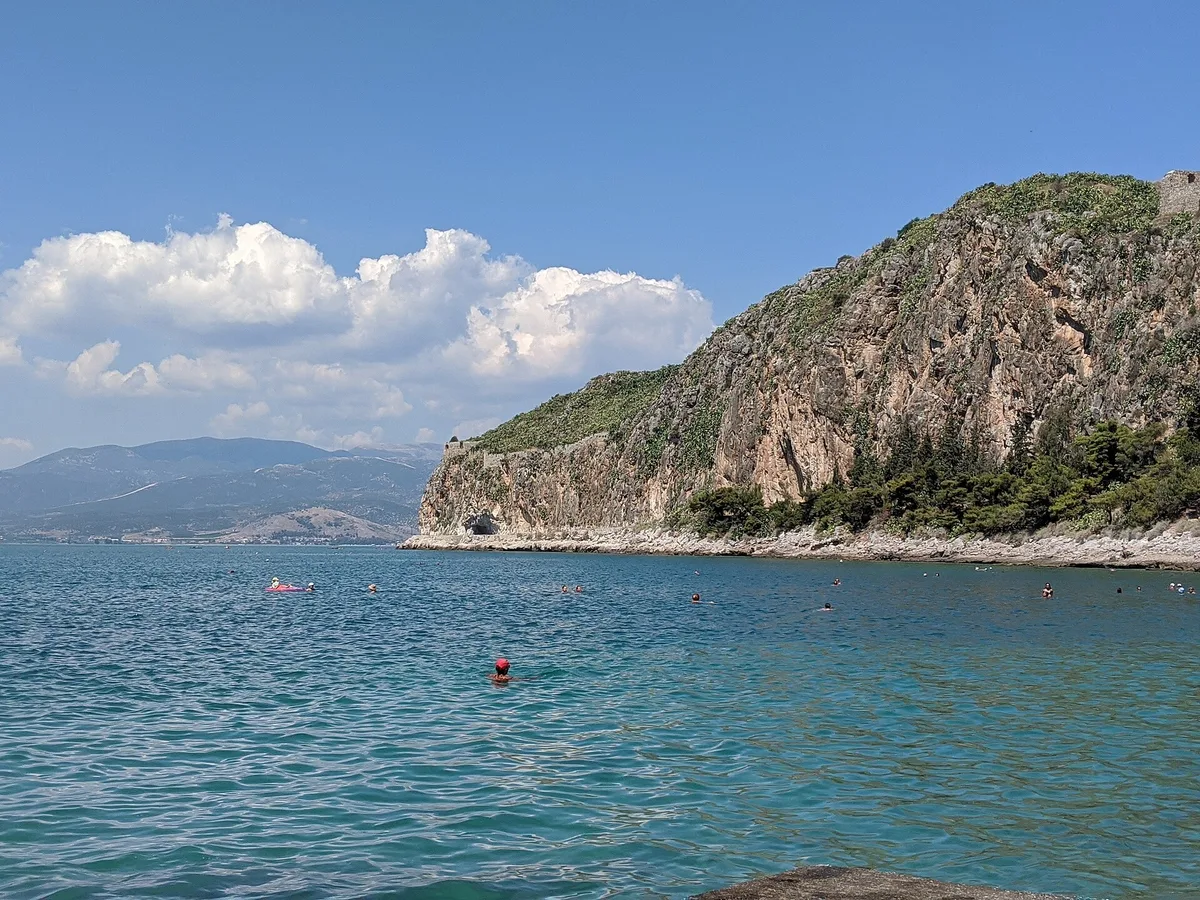 Arvanitia-Strand, Nafplio, Peloponnese, Griechenland — 3