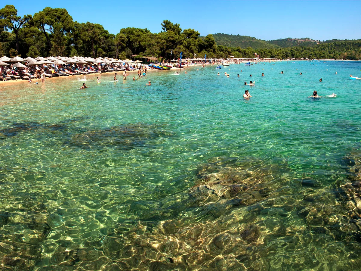 Playa de Banana, Skiathos, Sporades, Grecia — 4