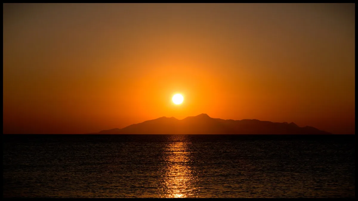 Kamari Beach, Cyclades, Greece
