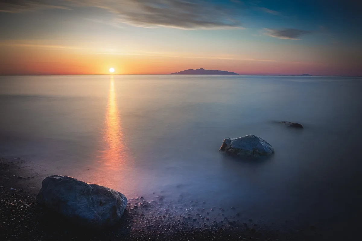 Kamari Beach, Cyclades, Greece — 2