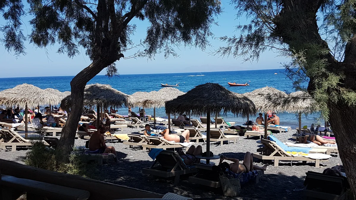 Kamari Beach, Cyclades, Greece — 5