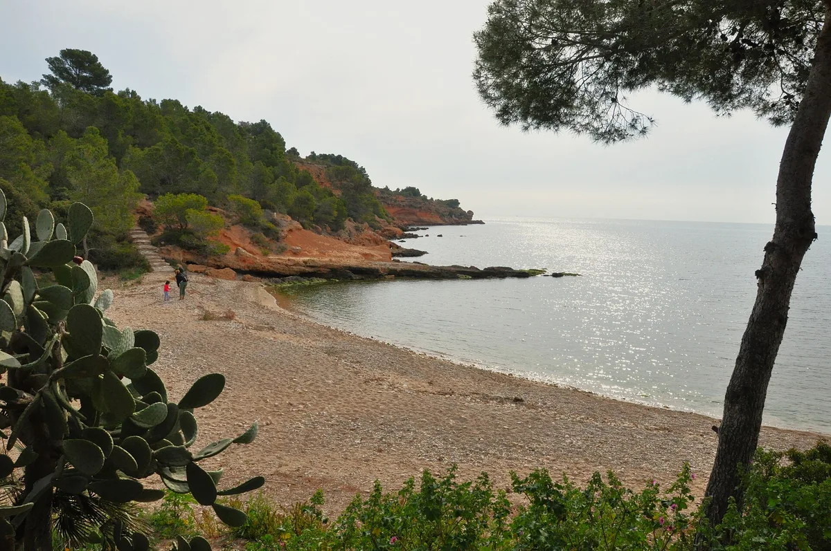 Platja de Cap Roig, L'Ampolla, Catalonia, España