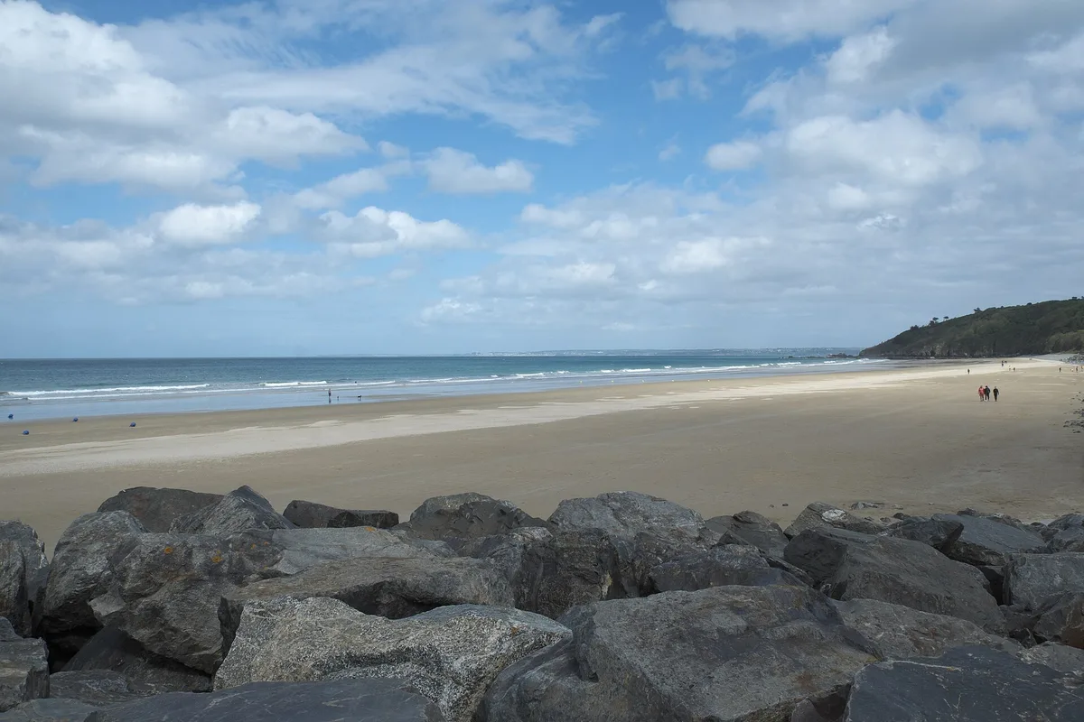 Plage des Rosaires, Plérin, Bretagne, France