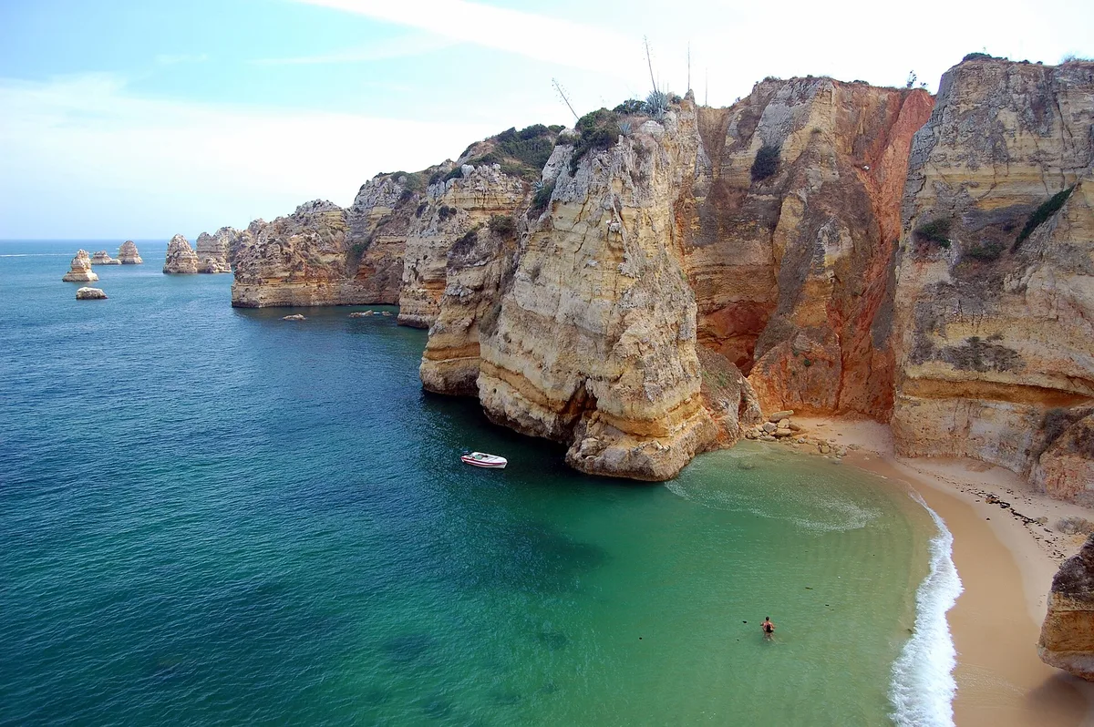 Dona Ana Beach, Lagos, Portuguese Atlantic, Portugal — 2