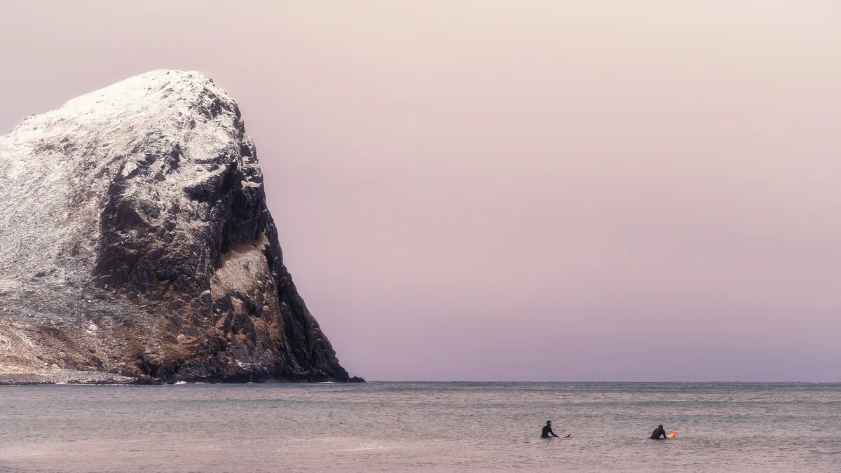 Unstad Beach, Vestvågøy, Norwegian Sea, Norway