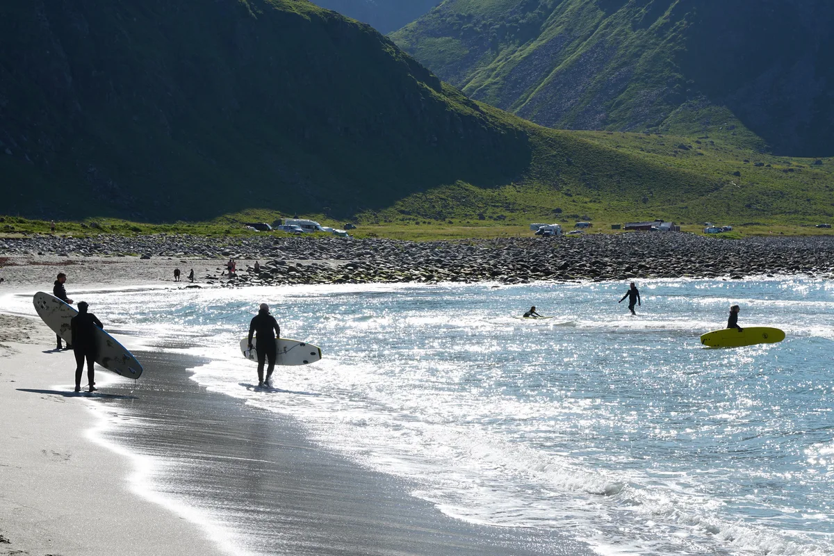 Unstad Beach, Vestvågøy, Norwegian Sea, Norway — 5