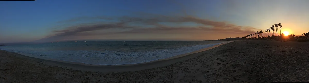East Beach, Santa Barbara, California Coast, États-Unis