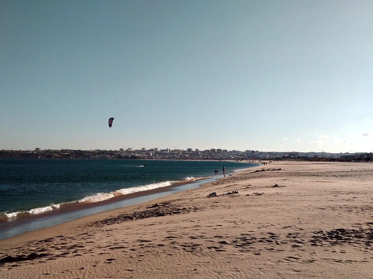 Meia Praia Beach, Lagos, Portuguese Atlantic, Portugal — 3
