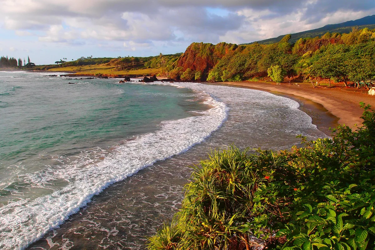Playa de Hamoa, Hāna, Hawaii, Estados Unidos