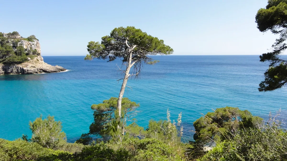 Cala Morell Beach, Ciutadella de Menorca, Balearic Islands, Spain