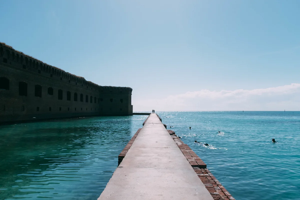 Fort Jefferson-Strand, Monroe County / Dry Tortugas National Park, Florida Keys, Vereinigte Staaten — 3
