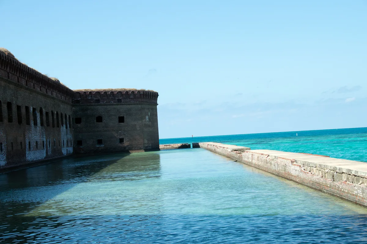 Fort Jefferson-Strand, Monroe County / Dry Tortugas National Park, Florida Keys, Vereinigte Staaten — 5