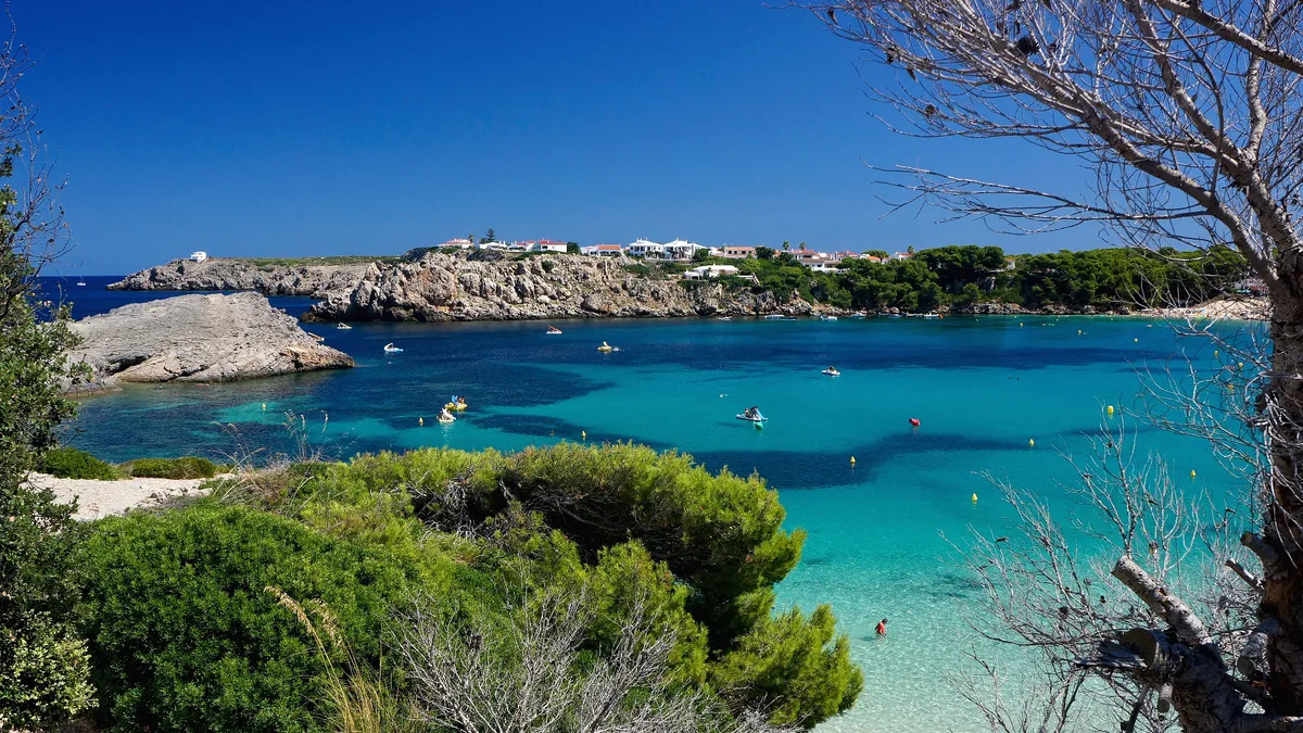 Arenal Castell Beach, Es Mercadal, Balearic Islands, Spain