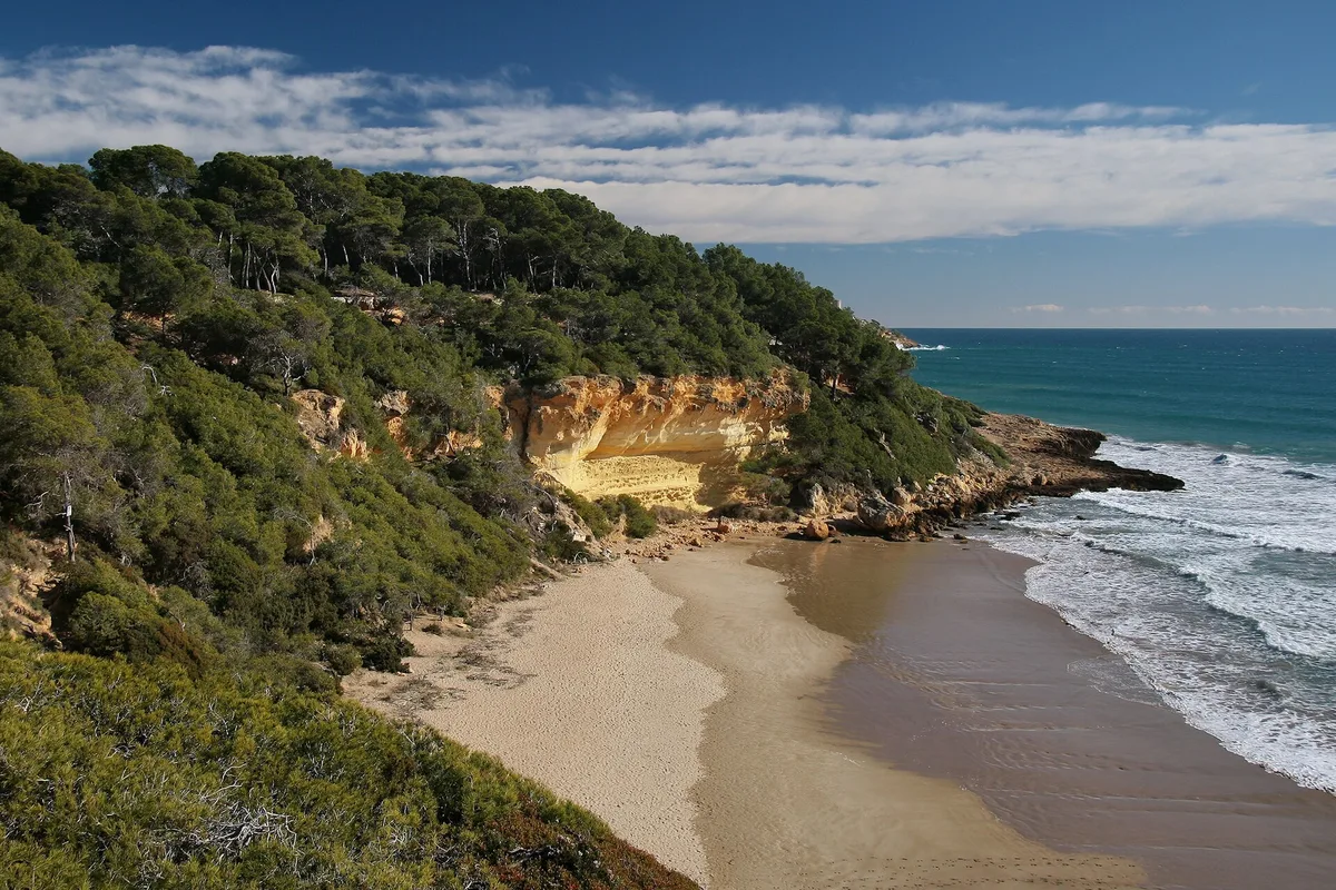 Cala Fonda Beach, Tarragona, Catalonia, Spain