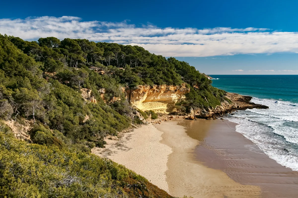 Cala Fonda Beach, Tarragona, Catalonia, Spain — 2