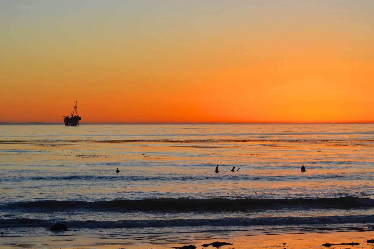 Isla Vista Beach, Isla Vista, California Coast, United States