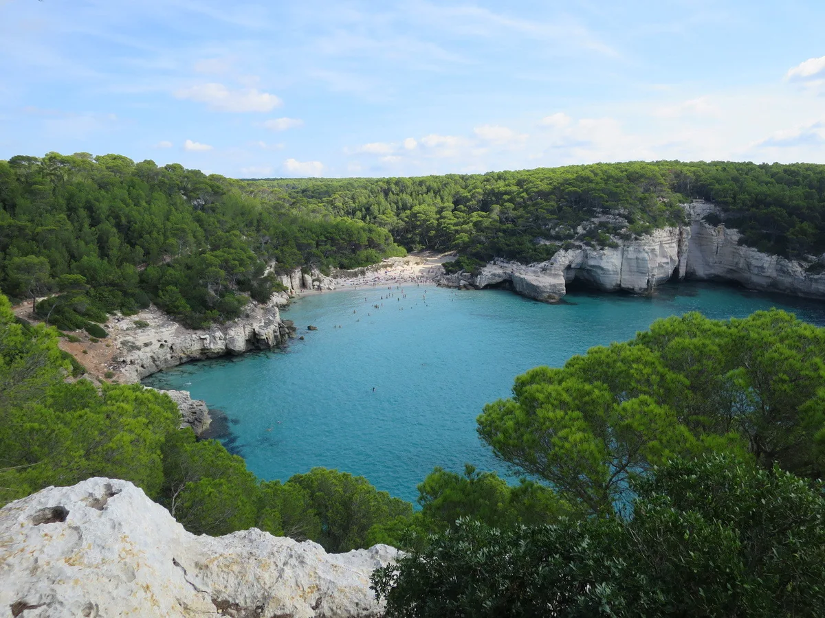 Mitjana-strand, Ferreries, Balearic Islands, Spanje