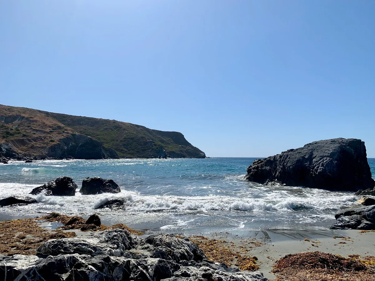 Spiaggia di Shark Harbor, Los Angeles, California Islands, Stati Uniti — 2