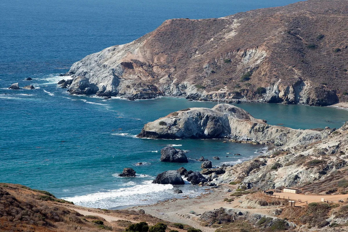 Spiaggia di Shark Harbor, Los Angeles, California Islands, Stati Uniti — 4