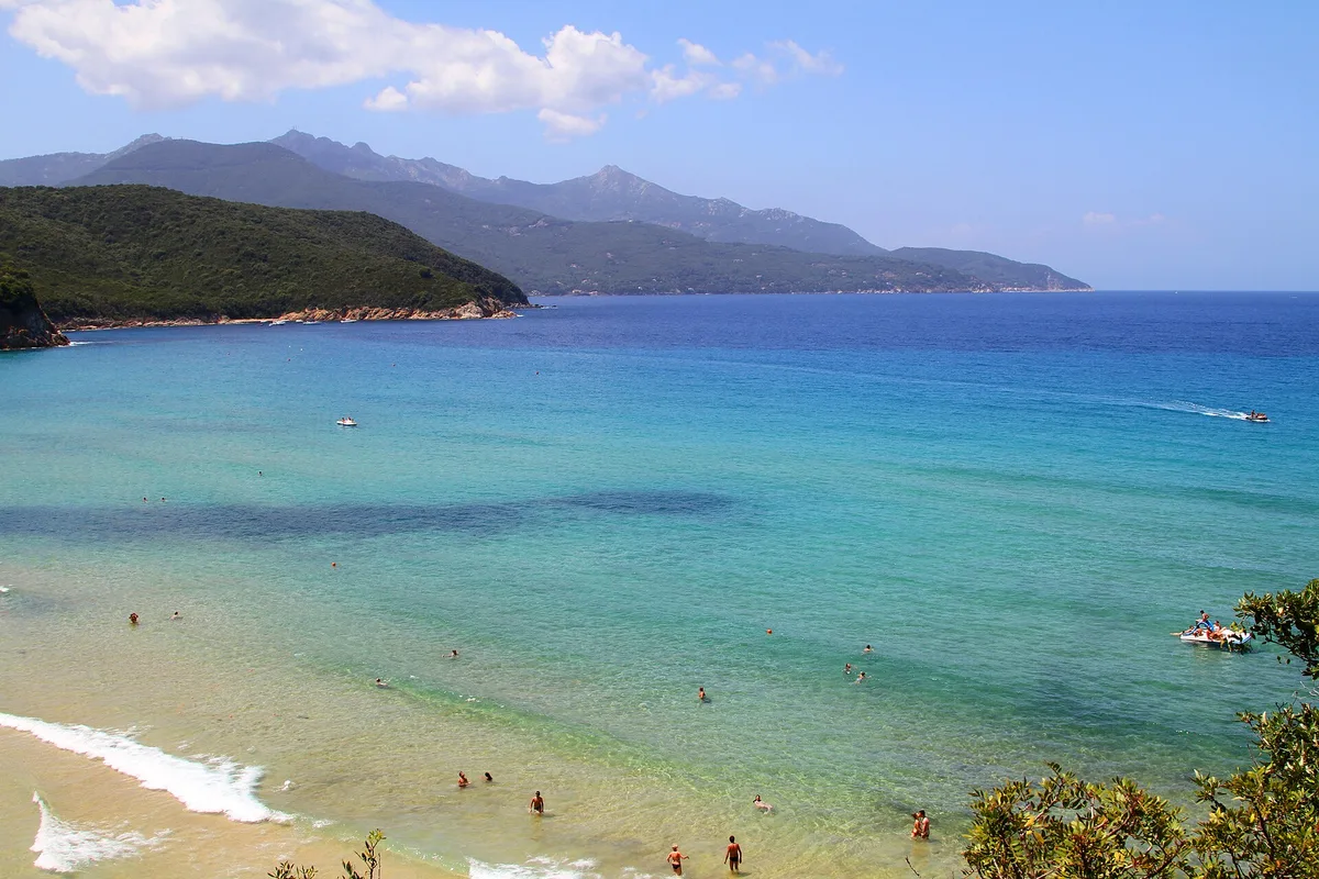 Forno Beach, Portoferraio, Tuscany, Italië — 3