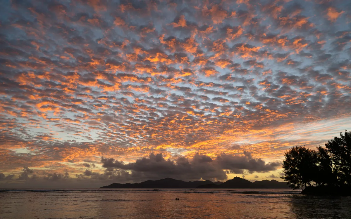 Praia de Anse La Réunion, La Digue, Seychelles Inner Islands, Seicheles