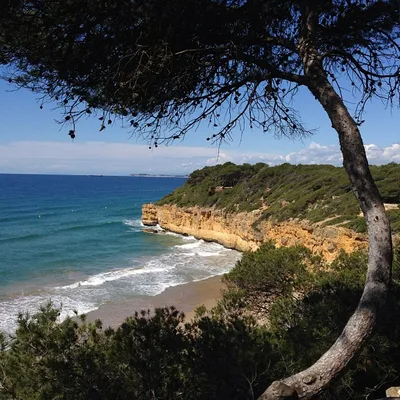 Cala Llenguadets-Strand, Salou, Catalonia, Spanien — 6