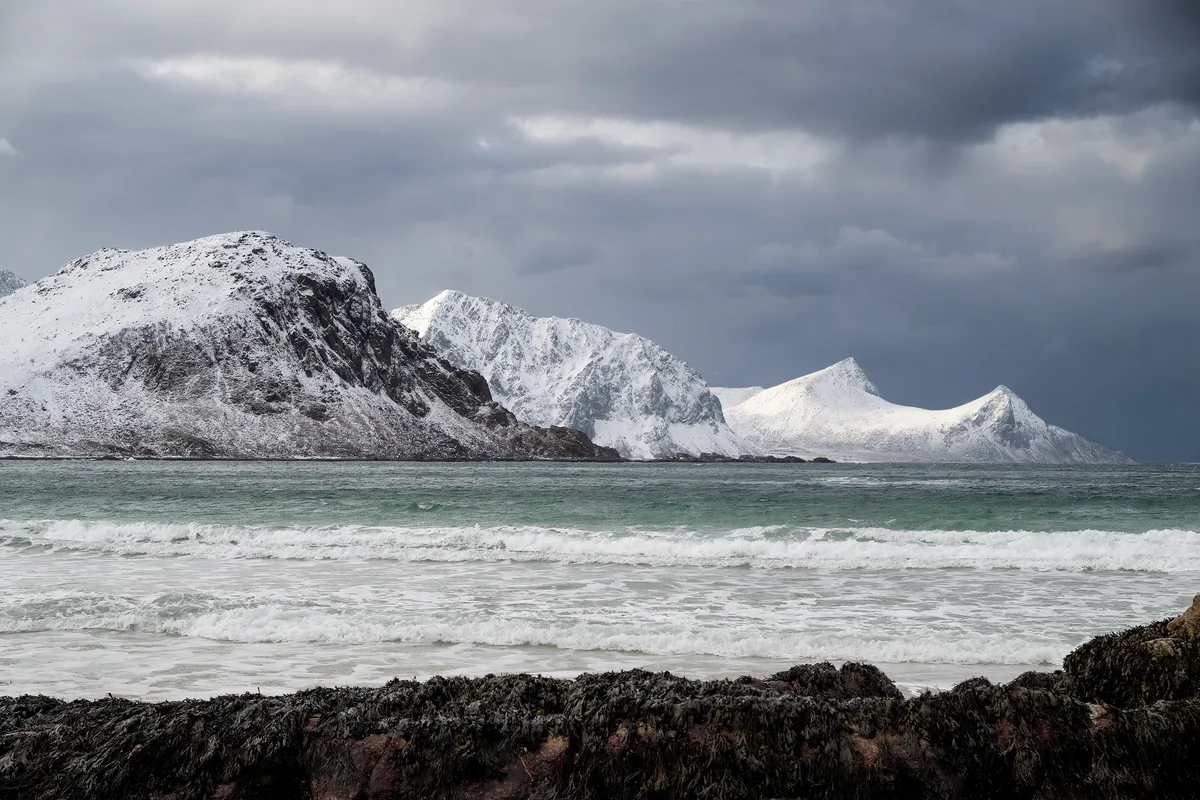 Vik Beach, Vestvågøy, Norwegian Sea, Norway — 3