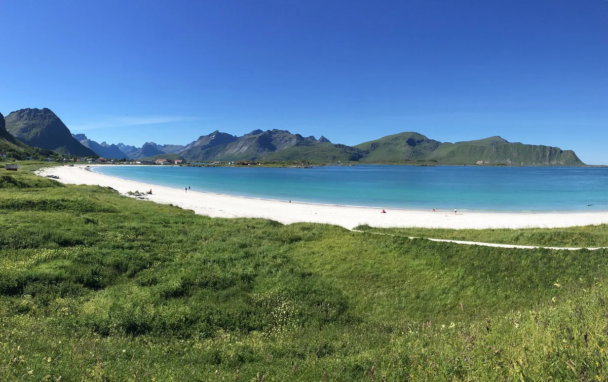Ramberg Beach, Flakstad, Norwegian Sea, Norway — 3