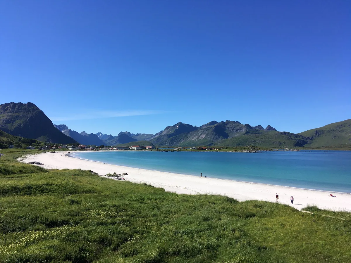 Ramberg Beach, Flakstad, Norwegian Sea, Norway — 4