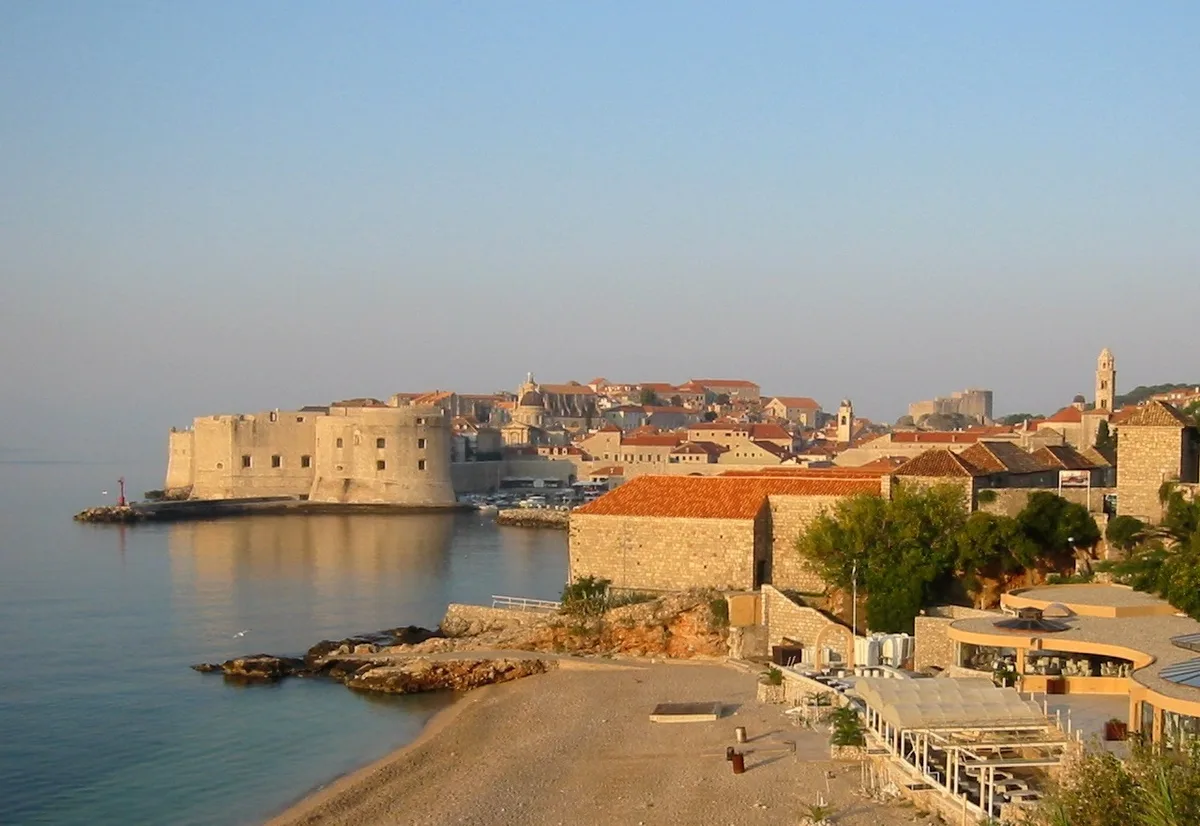 Banje Beach, Dubrovnik, Dalmatia, Croatia