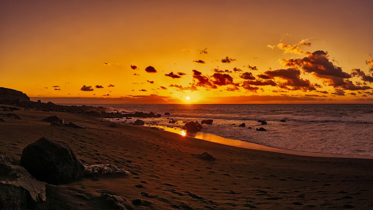 Inglés Beach, Valle Gran Rey, Canary Islands, Spain
