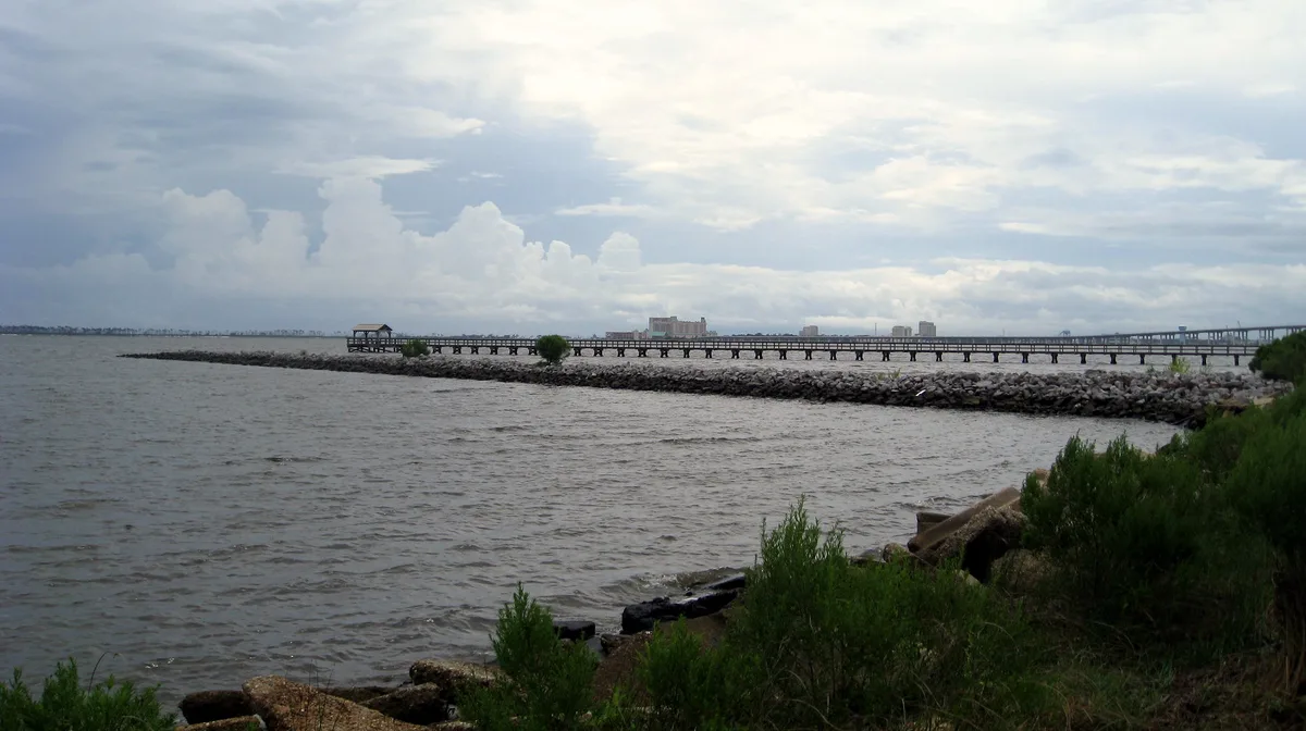 Ocean Springs Beach, Ocean Springs, US Gulf Coast, United States