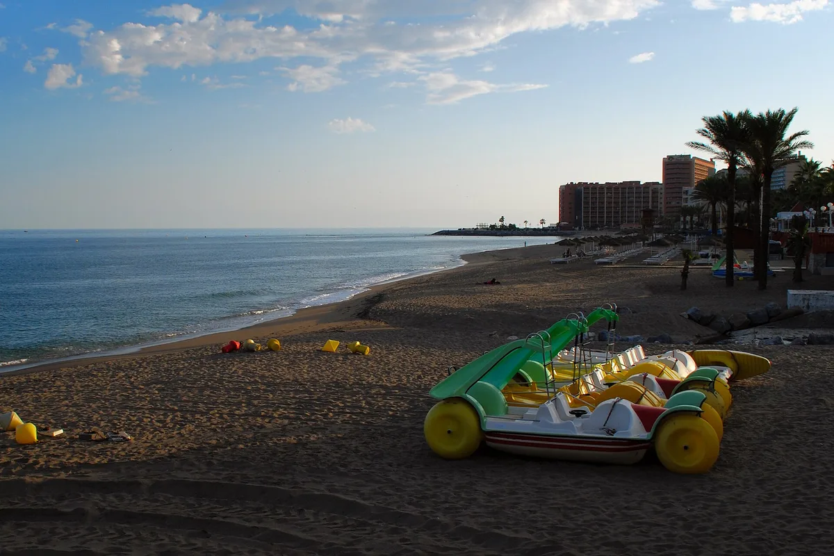 Spiaggia di Arroyo de la Miel, Benalmádena, Andalusia, Spagna