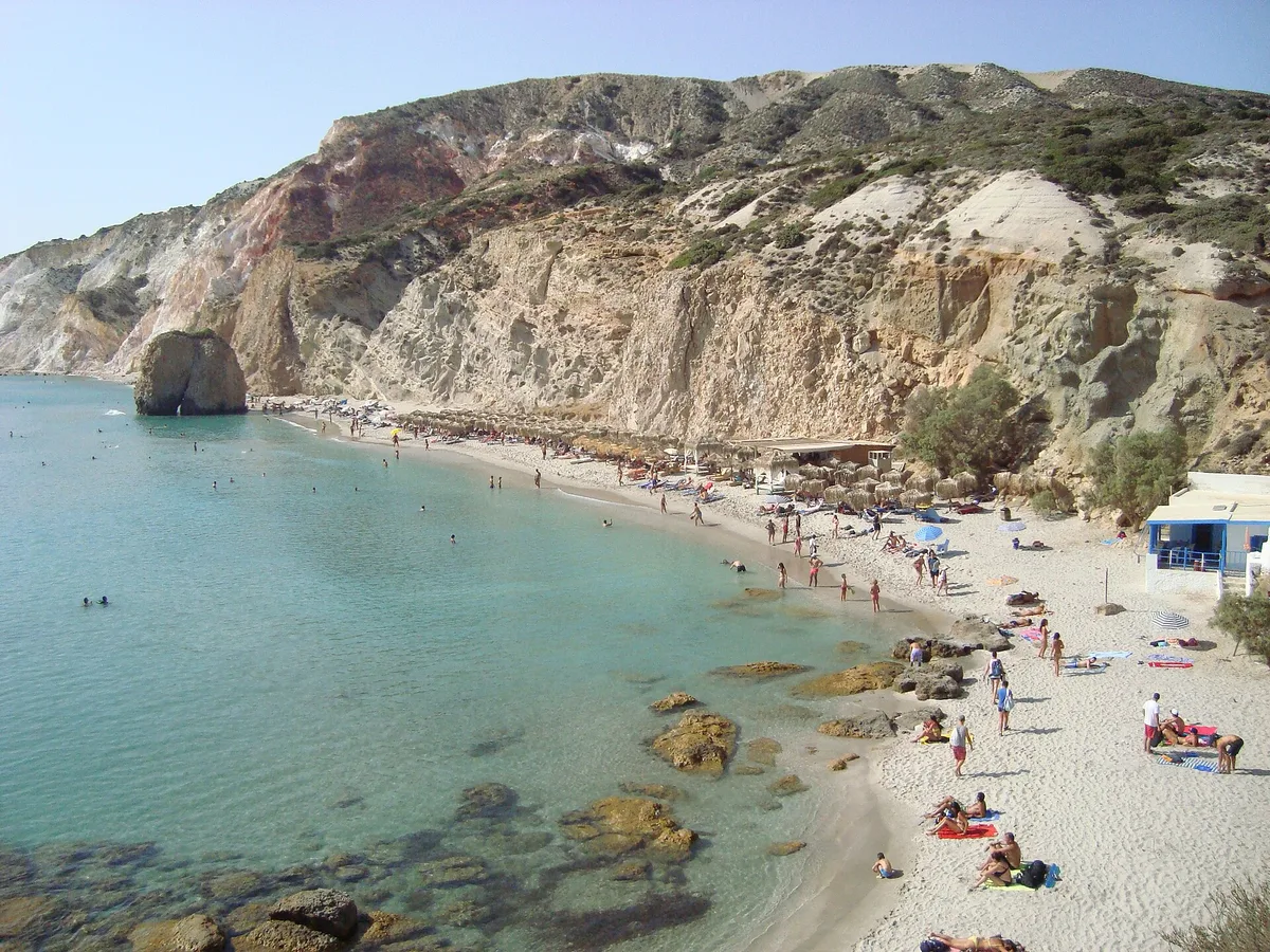 Firiplaka-Strand, Milos, Cyclades, Griechenland — 5