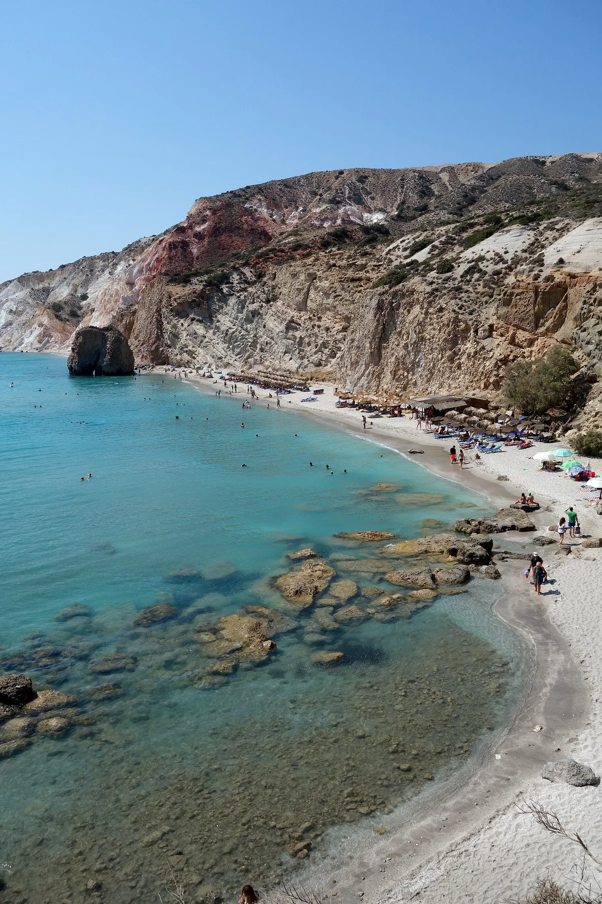 Firiplaka-Strand, Milos, Cyclades, Griechenland — 2