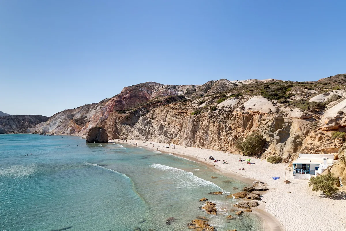 Firiplaka-Strand, Milos, Cyclades, Griechenland — 3