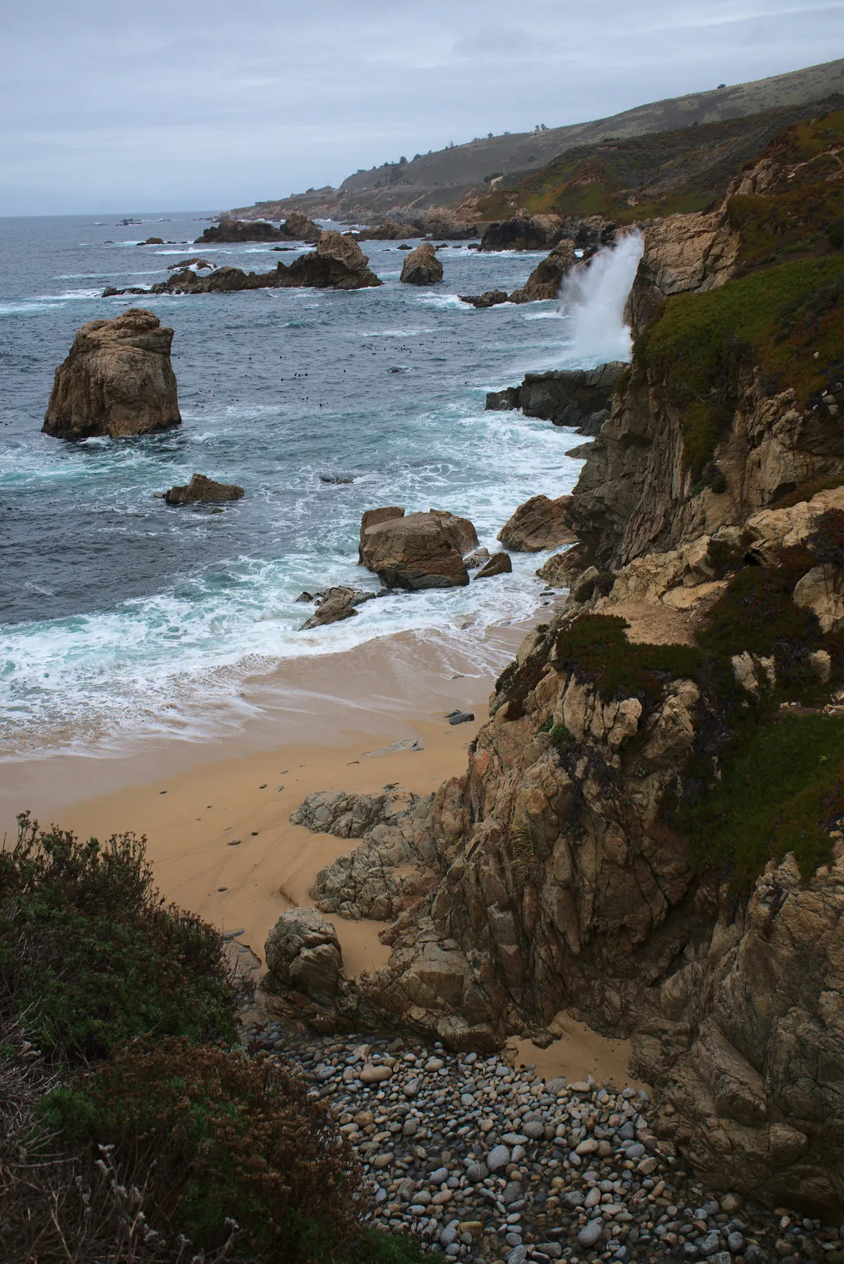 Playa del Soberanes Point, Carmel Highlands, Monterey County, California Coast, Estados Unidos — 4