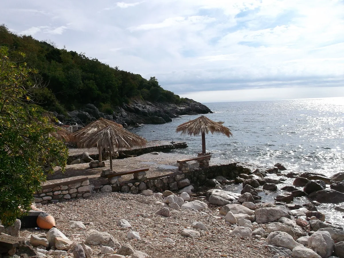 Playa de Pržno, Budva, Adriatic Coast, Montenegro