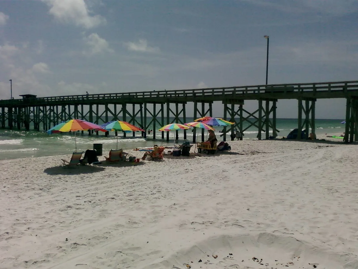 Spiaggia di St. Andrews State Park, Panama City Beach, Florida Panhandle, Stati Uniti — 6