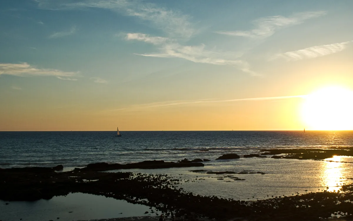 Praia da Muralla, El Puerto de Santa María, Andalusia, Espanha